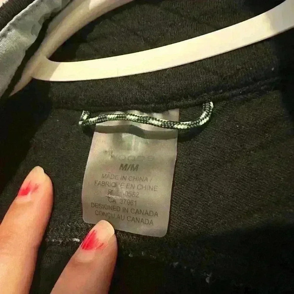 Women’s Black Woods Farnham Quilted Cotton Pullover Size  Medium - Picture 6 of 6